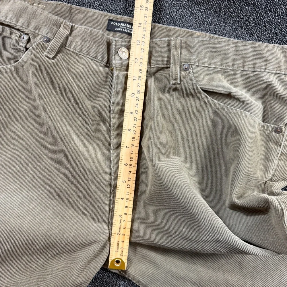 Vintage Polo Jeans Co Ralph Lauren Men's 40x32 Hayden Corduroy Pants Tan Beige
